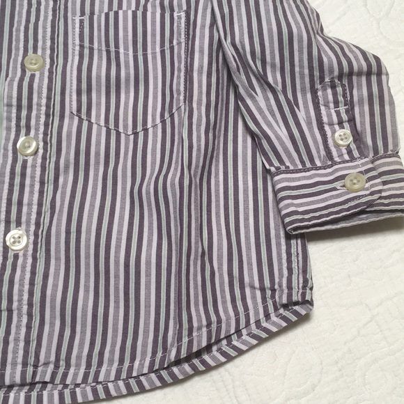 12m (5/$20) Striped Cotton Shirt by Place - Picture 2 of 8